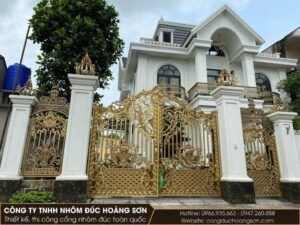 Báo giá cổng nhôm đúc hoa lá Tây kèm ý nghĩa và 15+ mẫu đẹp
