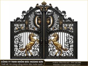 Mẫu cổng nhôm đúc Mã đáo thành công