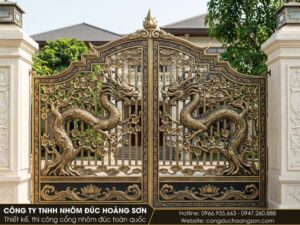 Mẫu 15: Cổng mai hóa rồng
