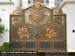 Báo giá cổng nhôm đúc chữ Phúc Lộc Thọ 2026 kèm 15+ mẫu đẹp