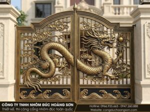Mẫu 7: Cổng rồng bay trên mây