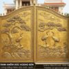 Mẫu cổng tùng hạc vàng đồng giả cổ
