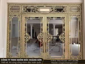 Mẫu cửa kính nhôm đúc đẹp, được ưa chuộng hiện nay